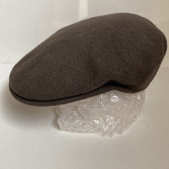 Kangol 504 brown wool driving flat cap Y2K Size XL - Picture 11 of 14